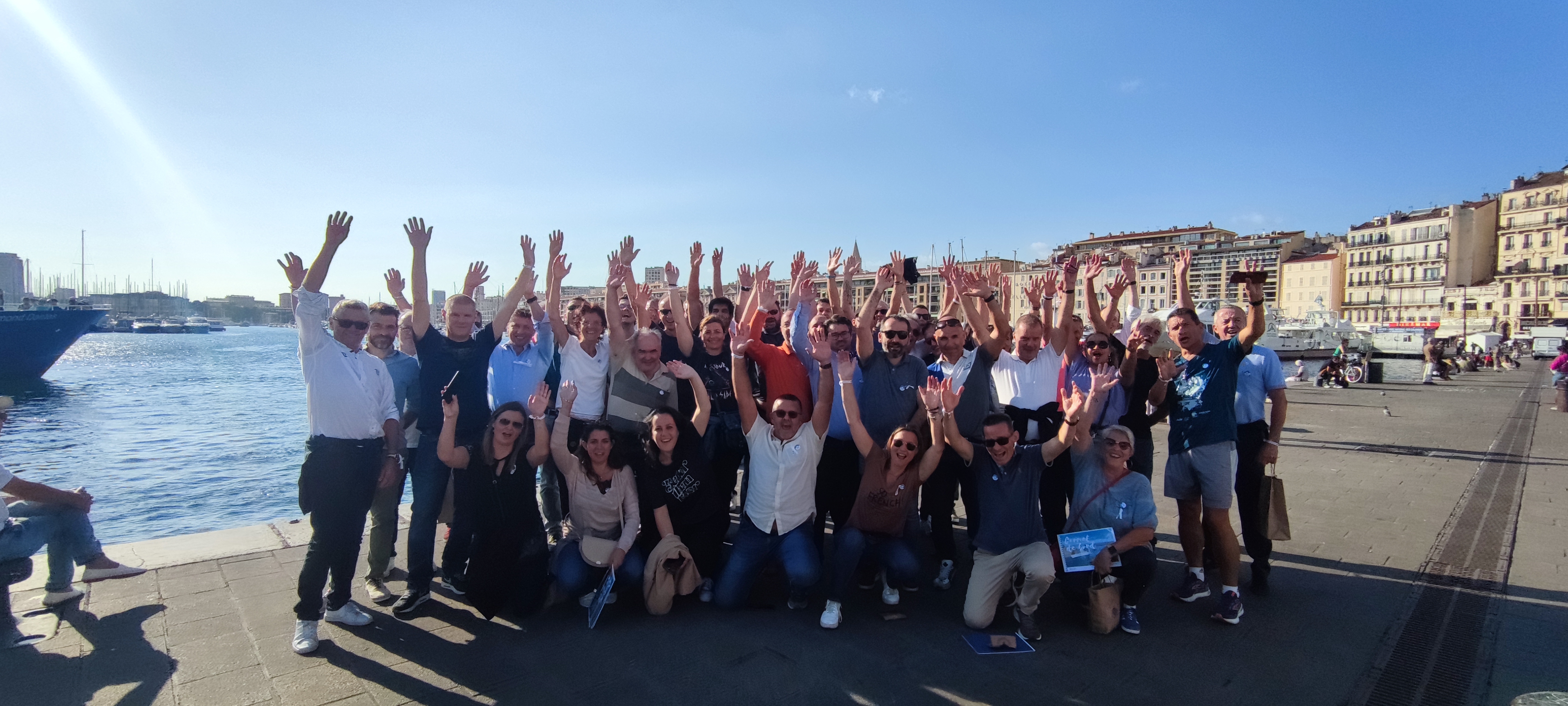 Équipe collaborative en séminaire